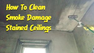 clean fie damaged ceilings