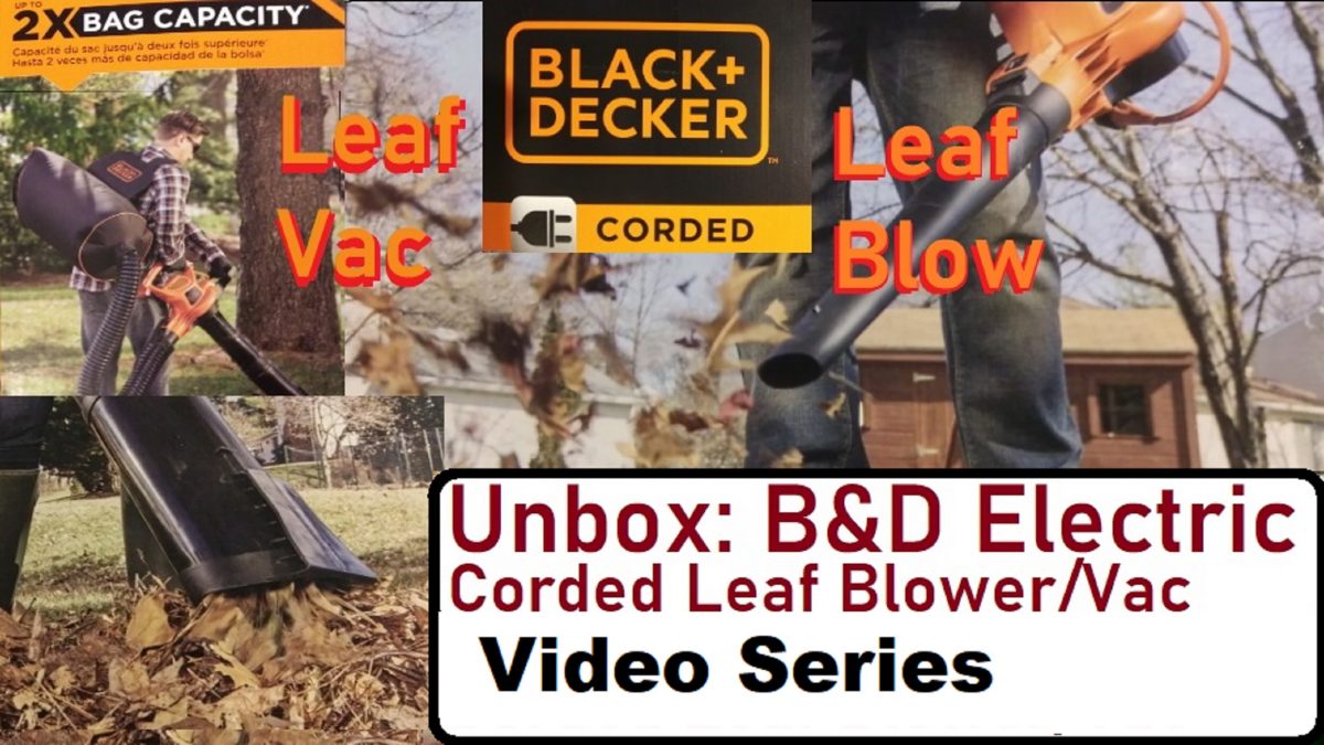Yard Waste Management With Electric Leaf Blower-Vacuum Mulcher